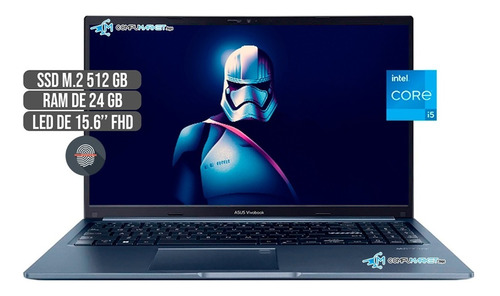 Portatil Asus Intel Core I5 1240p Disco Ssd 512gb + Ram 24gb