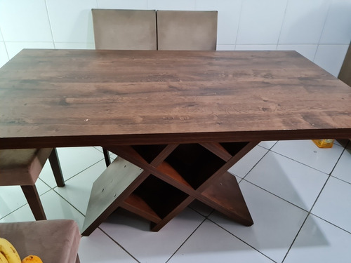 Mesa De Jantar Em Mdf 6 Lugares