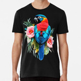 Remera Guacamayo De Colores Salvajes A2 Algodon Premium