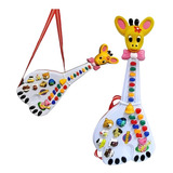 Girafa Guitarra Musical  Luz Brinquedo Som Animal Criança