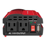 Inversor De Corriente Automotriz De 600 W (12 Vcc A 110 Vca)