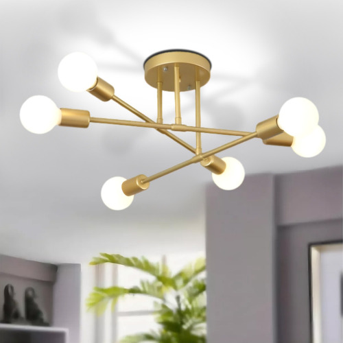 Lámpara De Techo Colgante Moderna Decorativas Con 6 Luces