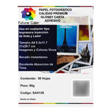Future Color Papel Fotográfico A4 Glossy Adhesivo 100h 90g 