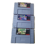 Lote 3 Cartuchos Super Nintendo Novos (paralelos)