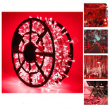 Luz Lineal Ledl 50 Mts 500 Led  Luces Navidad Rojo