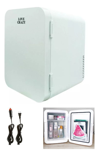Mini Refrigerador Para Cosméticos/cocina/oficina/carro Color Blanco