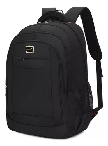 Mochila Reforçada Notebook Faculdade Impermeável Escolar Cor Preto