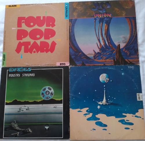 Lp Vinil Rock Internacional Lote 4 Discos Nacionais Ótimos