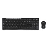 Kit Teclado + Mouse S/ Fio Mk270 Logitech