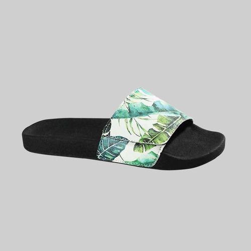 Chinelo Slide Velcro Confort Verão Floral Sandália Unissex