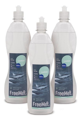 Freemet Lavaloza Concentrado Aloe Vera 3 X 500 Cc