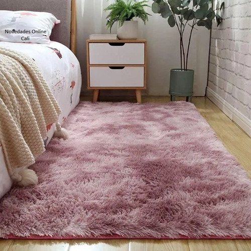 Tapete Alfombra Peludo 1,5 Mt * 2 Mt Colores Decorar Hogar