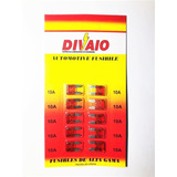 Kit Mini Fusibles Ficha 10 Amper Automotor Blister X10