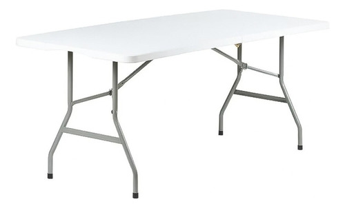 Mesa Plegable Camping Portatil 180 X 75 Cm Multiuso Blanca