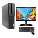 Cpu Completa Slim Lenovo I3 6ª Ger 8gb Ddr4 120gb Monitor 17