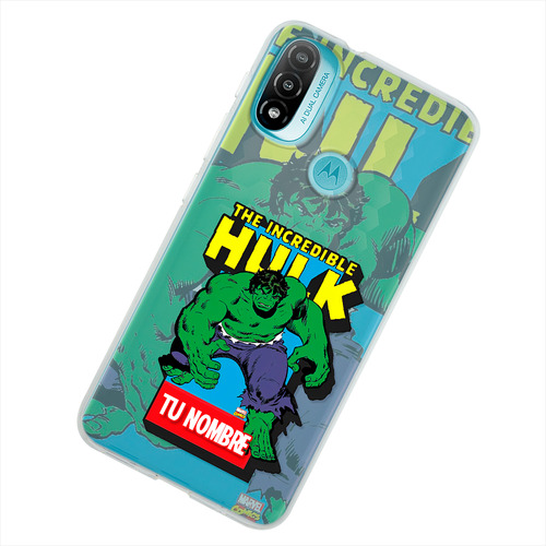 Funda Para Motorola Hulk Personalizada Con Tu Nombre