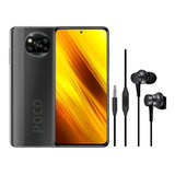 Celular Xiaomi Poco X3 Nfc 128gb Gris 6gb Ram + Mi In-ear Color Shadow Gray