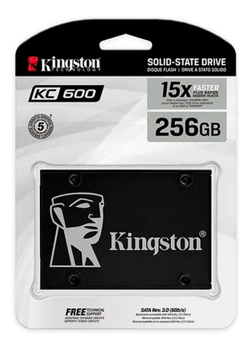 Disco Duro Ssd Kingston 256gb Kc600 Sata3 2,5 