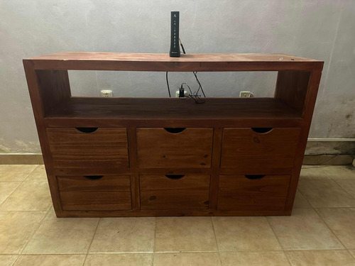 Mueble Rack Tv De Madera De Pino