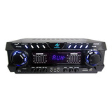 Amplificador Estereo Ak-612ub 1200w, Bt-usb-sd-fm Carpeta 