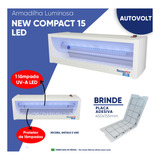 Armadilha Led New Compact 15 Mata Mosca Mosquito Bivolt 