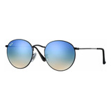 Lentes Ray Ban Round Classic Rb3447n Negro Azul Degradado