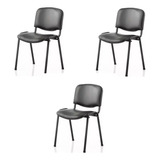 Set De 2 Silla Para Sala De Espera Acolchada Vinilpiel