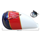 Tanque Nafta Gota Cafe Racer Scrambler Tricolor Moto Sur