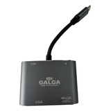 Adaptador Cable Usb C Hdmi 4k/vga/tipo C/usb 3.0 Hub 4 En 1