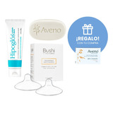 Kit Crema Hipoglós 90g+ Jabón Aveno + Pezoneras Bushi