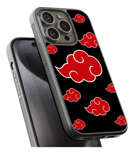 Funda Protectora Para iPhone Akatsuki Nubes Rojas Naruto Case Anime Itachi Uchiha Proteccion Rudo Tpu Aluminio Carcasa Resistente Antigolpes Manga | Meses sin interés
