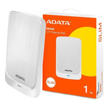 Disco Duro Externo Adata 1tb Con Diseño Ultradelgado Blanco