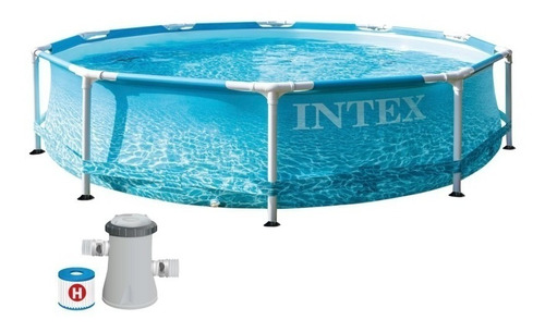 Pileta Estructural Redonda Intex 28208 Mas Filtro De Agua