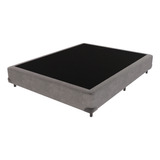 Cama Box Casal Cinza Comfort Prime