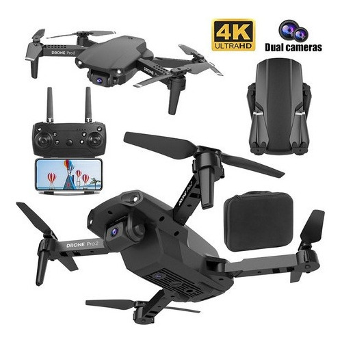 E99 Pro2 Mini Drone 4k Hd Profissional Câmera Dupla