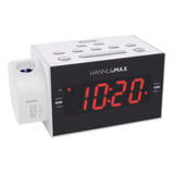 Hannlomax Hx-109cr Pll Radio Fm, Reloj Con Alarma Dual, Proy