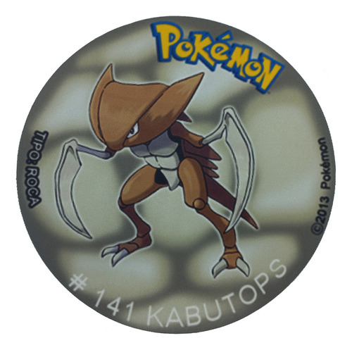 Mousepad De Tazo Pokemon De Modelo #141 Kabutops