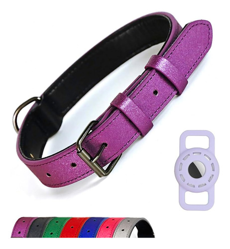 Collar De Perro Resistente Y Transpirable Con Soporte Airtag