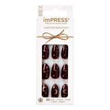 Unhas Autocolantes Kiss Impress Snowed In Medium C/30 Im64x