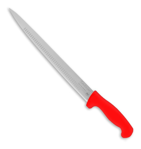 Cuchillo Cecinero 45cm Troquelado Caledonia Rojo - Sanke