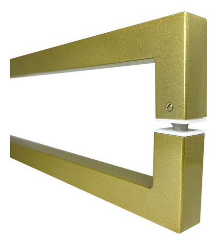 Puxador Inox Porta Pivotante Quadrado Beauty 80cm Dourado