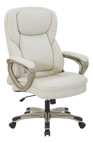 Office Star Ech Series - Silla Ejecutiva De Cuero Adherido C