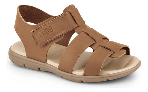 Sandalias Franciscanas Bibi Basic Niños Cuero Abrojo Confort