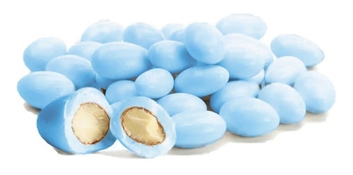 Amêndoa Confeitada Azul Bebê 500g -produto Importado Premium