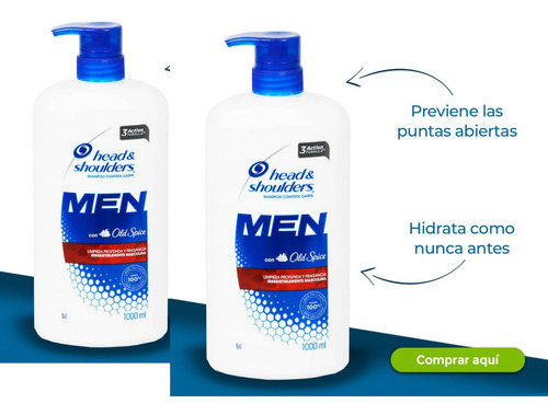 Shampoo Head & Shoulders Men Con Fragancia Old Spice