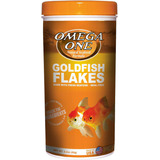 Omega One Goldfish Flakes 62g Alimento Para Peces Dorados Bailarinas En Hojuelas A Base De Salmon Camaron Y Kelp Fresco Facil Digestion