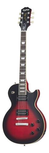 Guitarra Eléctrica EpiPhone Slash Collection Les Paul Standard De Caoba Vermillion Burst Brillante Con Diapasón De Laurel Indio
