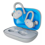 Auricular Push Active True In Ear Skullcandy Wireless Color Gris Claro Con Azul