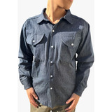 Camisa De Jean Trabajo Unisex Clasica 