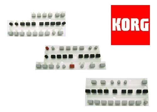 Botões P/ Teclado Korg Pa600 3 Kits Botões Completo Original